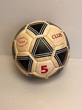 Ancien Ballon en cuir 20cm Football Volleyball Pakistan club 32 Vintage