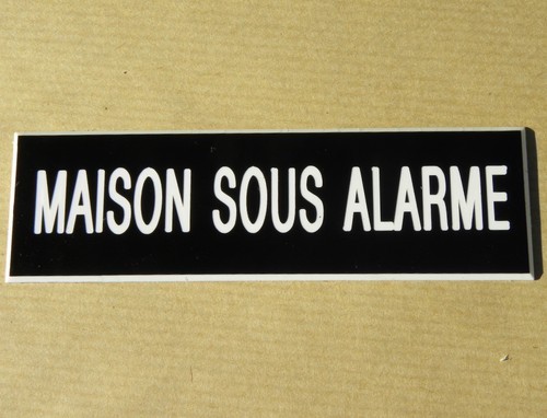 Plaque gravée maison sous - gravée, "maison