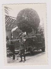 photo ancienne 🎞️ parade militaire bataille de fleurs chevaux Nice 1934 rare