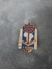 Insigne/badge /pucelle 3° régiment d'artillerie de marine  A.Bertrand atlas  