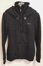 Veste gilet femme ROXY noir à pois T L ( 40 / 42 ) TBE