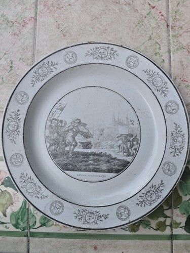 Assiette faïence creil - de,