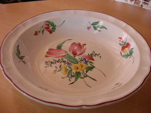 Plat rond creux porcelaine - plat,