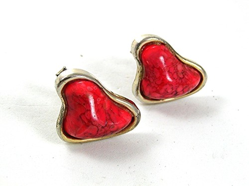 Vintage silvertone pink or - vintage,