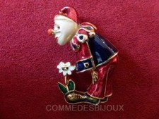 Broche "Clown à la Fleur" N°