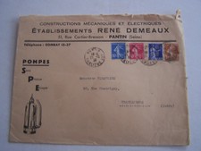 PUBLICITE , 2 ENVELOPPES