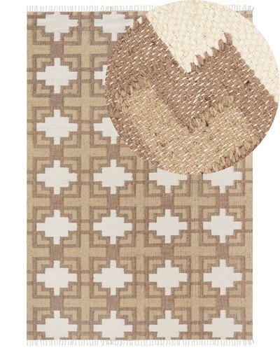 Tapis beige jute 200 300 - tapis,