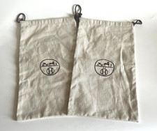 Hermès Dustbag X 2 / grand modèle en très bon état / 39 cm x 22 cm