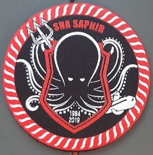 Patch SOUS MARIN SAPHIR SNA 1984-2019 Marine Nationale ORIGINAL écusson