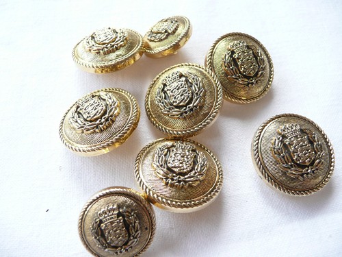 Boutons ancien vintage en - 8,