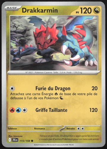 Carte pokémon drakkarmin - pokémon,