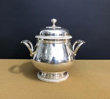 sucrier CHRISTOFLE modèle GODRONS métal argenté Service Café Thé Table 14,5 cm