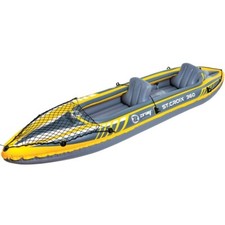 Kayak gonflable 2 places + gonfleur , 2 pagaies , aileron fixe  L 350 x l 78 cm