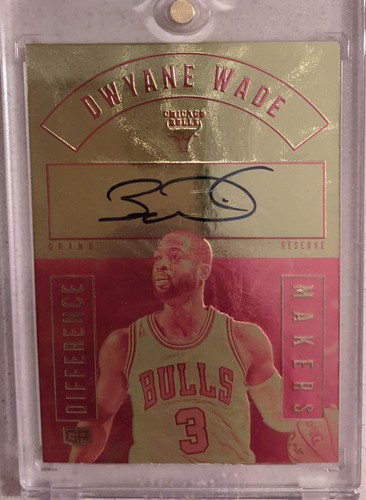 Dwyane wade card auto - wade, on