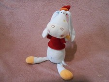 Peluche doudou âne bleu pull