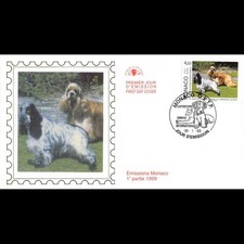 CEF soie - Exposition canine, oblit 18/1/99