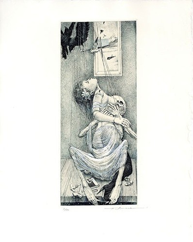 Plaque cuivre art japonais