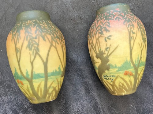 Amalric walter 2 vases - walter,