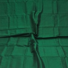 Vintage Vert 100% Soie Pure Artisanal Sari Vestige 2.7m Tissu pour Ferraille