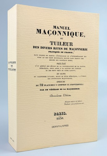 Franc maçonnerie le tuileur - /,