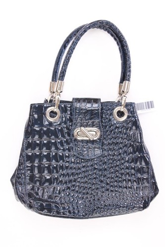 Sac cuir bleu second - cuir,