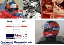 255 Decals casque casco helmet Villeneuve 1980 for Centauria Spark 1:5