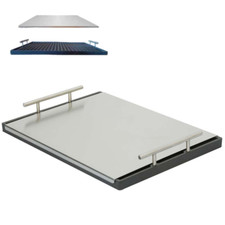 Couverture en acier inoxydable pour Plancha Grill 'BBQ ONDULATA 5040' LUNAWAY