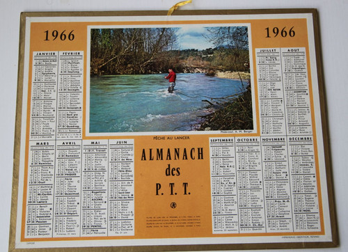 Calendrier almanach ptt - almanach,