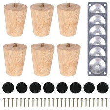 6 Pièces Pied de Meuble Bois