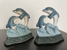 Paire chenets dauphin en - dauphin,