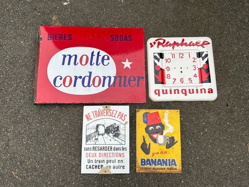Lot plaques émaillées - lot, 4