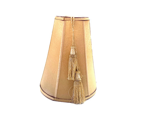 Vintage golden lampshade - vintage,