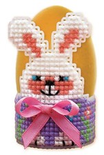 RIOLIS  1531AC  Rond de serviette  Bunny  Kit  Broderie sur canevas plastique  