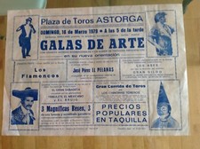 1979- cartel Galas de Arte plaza toros Astorga