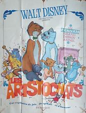 LES ARISTOCHATS   WALT DISNEY 1970  ANCIENNE AFFICHE CINÉMA ORIGINALE  160 X 120