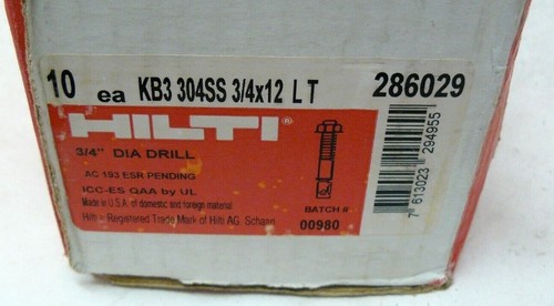 Hilti kwik boulons kb3 - hilti,
