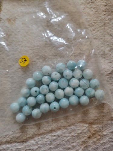 Perles larimar véritable - perles,