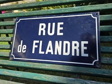Plaque de rue émaillée