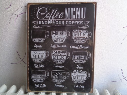 Tole metal menu - tole,
