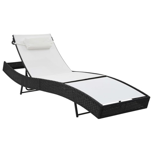 Chaise longue résine tressée - longue,