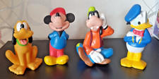 SET DE 4 FIGURINES PLASTIQUES DISNEY VINTAGE - 13 A 15CM