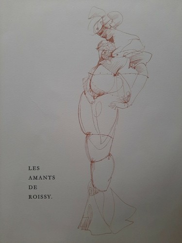 Les amants roissy - amants, litho