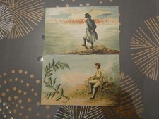 2 carte postale napoleon bonaparte l' aiglon lithographie 1900