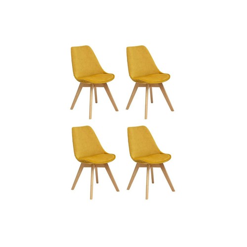 Lot chaises velours - de,