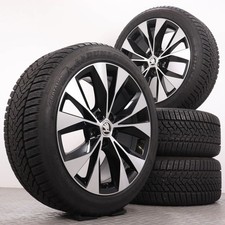 Roues d'hiver 18 pouces Skoda Superb III 3V jantes originales 3V0601025P pneus 8
