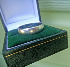 Or Blanc Mariage Bague 9ct