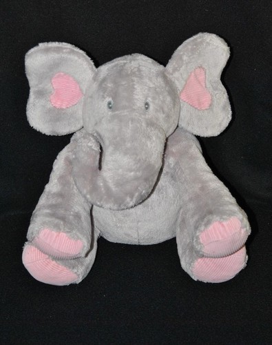 Peluche doudou éléphant gris