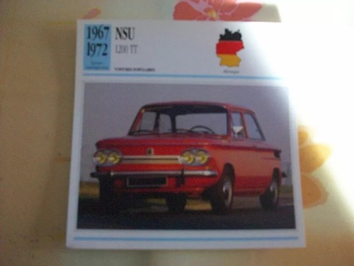 Carte fiche auto nsu 1200 - fiche,