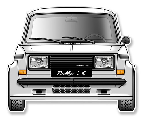 Simca 1000 rallye sticker - simca,