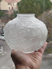 Vase boule verre moulé - verre,
